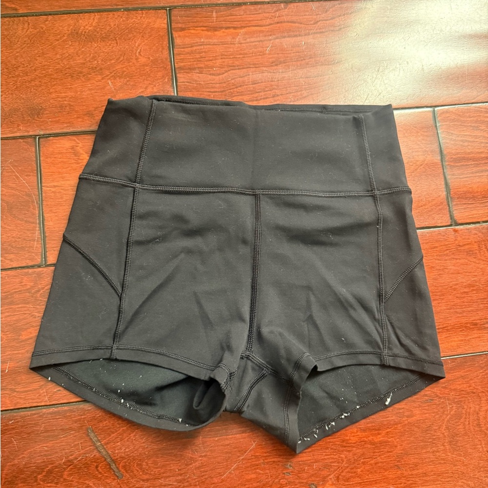 lululemon athletica Black High-Waisted Shorts